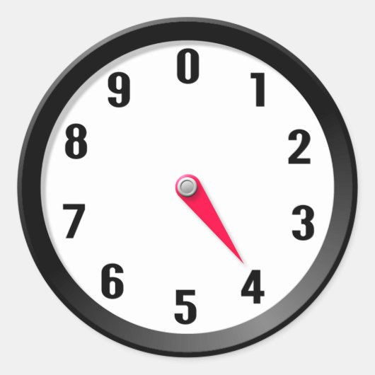 Meter 4 runder aufkleber (Vorderseite)