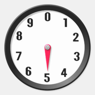 Meter 5 runder aufkleber