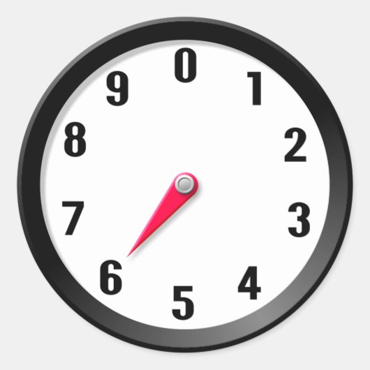 Meter 6 runder aufkleber (Vorderseite)