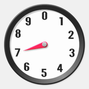 Meter 7 runder aufkleber