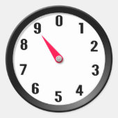 Meter 9 runder aufkleber (Vorderseite)