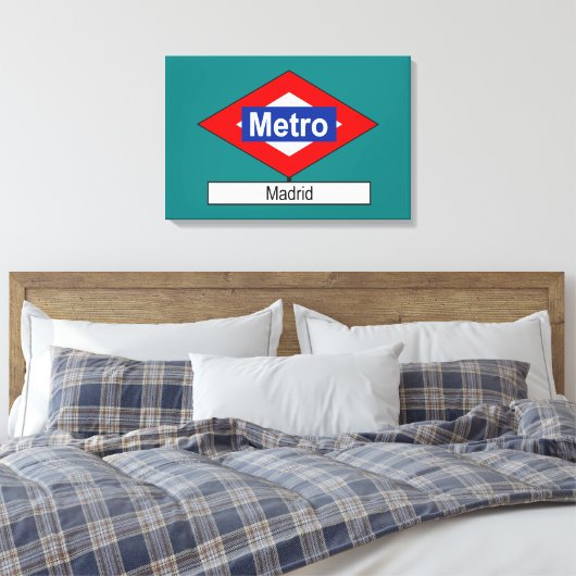 Meter Madrid beruhigt Leinwanddruck (Insitu (Schlafzimmer))