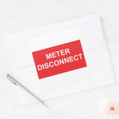 Meterabtrennung Quadratischer Aufkleber (Umschlag)