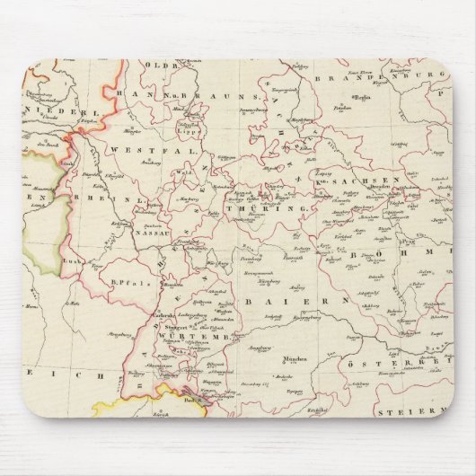 Meterstationen in ganz Mitteleuropa Mousepad (Vorne)
