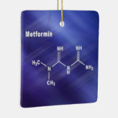 Metformin-Diabetes-Medikament, strukturelle chemis Keramikornament (Rechts)