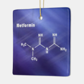 Metformin-Diabetes-Medikament, strukturelle chemis Keramikornament (Links)