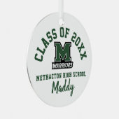 Methacton High School Ornament Weihnachtsfeiertag Aus Metall (Vorderseite Rechts)