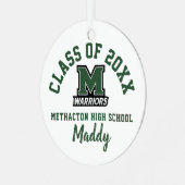 Methacton High School Ornament Weihnachtsfeiertag Aus Metall (Vorderseite links)