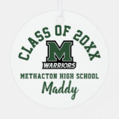 Methacton High School Ornament Weihnachtsfeiertag Aus Metall (Rückseite)