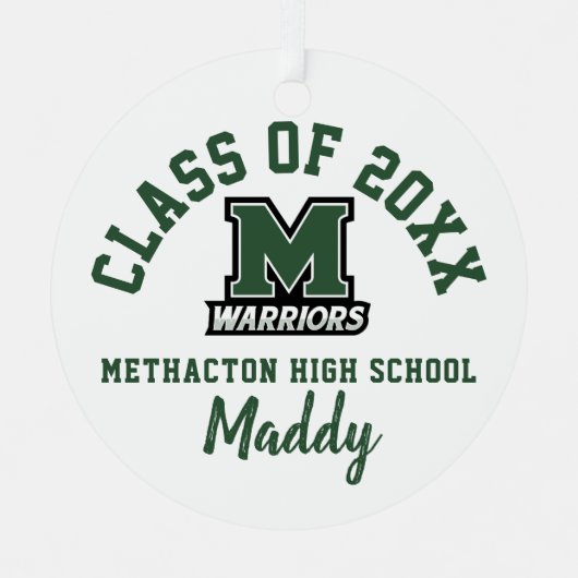 Methacton High School Ornament Weihnachtsfeiertag Aus Metall (Vorderseite)