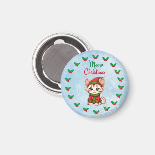 Methan Christmas Magnet (Vorderseite/Rückseite)