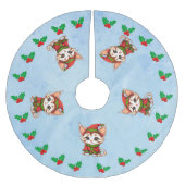 Methan Christmas Polyester Weihnachtsbaumdecke (Vorderseite)