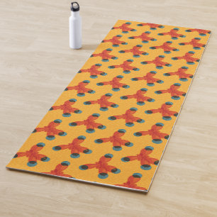 Methane Molecule Bio Chemie Art Orange Yogamatte