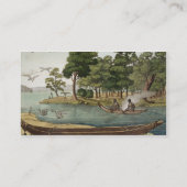 Methode der Navigation in neuem Holland, graviert Visitenkarte (Rückseite)