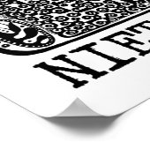 Methode in MADNESS Philosophie Zitat von Nietzsche Poster (Ecke)