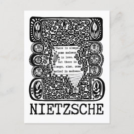 Methode in MADNESS Philosophie Zitat von Nietzsche Postkarte