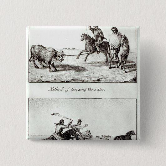 Methoden des Werfens des Lasso und der Kugelketten Button (Vorderseite)