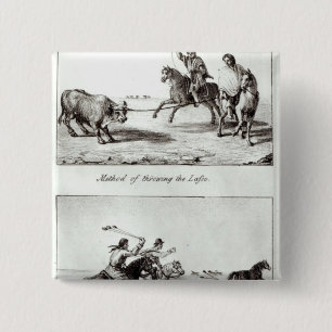 Methoden des Werfens des Lasso und der Kugelketten Button