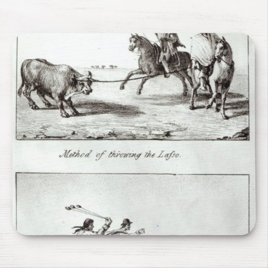 Methoden des Werfens des Lasso und der Kugelketten Mousepad (Vorne)