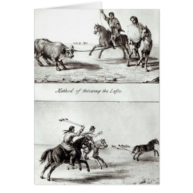Methoden zum Auswerfen des Lasso und der Bolas (Vorne)