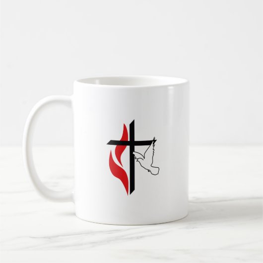 METHODIST CROSS UND DOVE KAFFEETASSE (Links)