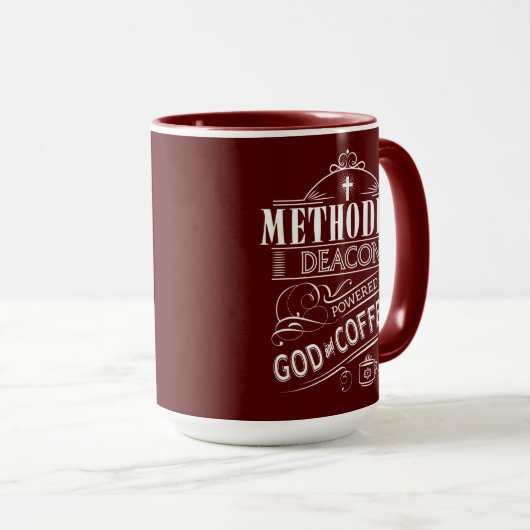 Methodistendiakon, angetrieben durch Gott und Tasse (VorderseiteRechts)