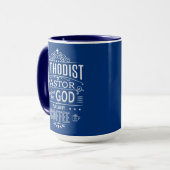 Methodistischer Pastor, von Gott und Kaffee Tasse (Vorderseite Links)