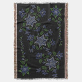 Metis Art Blanket Native BeadingThrow Blankets Decke (Vorderseite Vertikal)