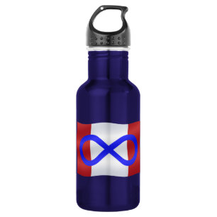 Metis Art Kanadische Metis-Flagge Edelstahlflasche