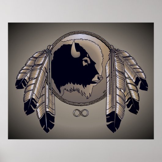 Metis Art Poster Spirit Animal Native Print Poster (Vorne)