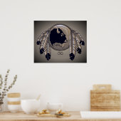 Metis Art Poster Spirit Animal Native Print Poster (Küche)