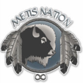 Metis Art Sticker Personalisiert First Nations Dec (Vorderseite)