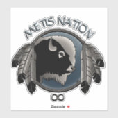 Metis Art Sticker Personalisiert First Nations Dec (Blatt)