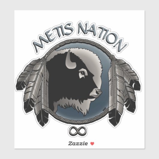 Metis Art Sticker Personalisiert First Nations Dec (Blatt)