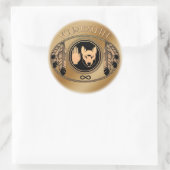 Metis Flag Art Stickers First Nations Wolf Geschen (Tasche)