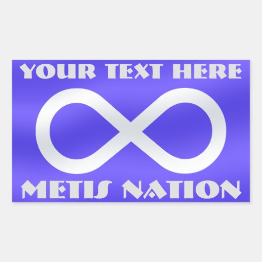 Metis Flag Art Stickers Personalisiert Metis Stick (Vorderseite)