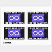 Metis Flag Art Stickers Personalisiert Metis Stick (Blatt)