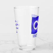 Metis Flag Brille Metis Art Glass Personalize Glas (Rechts)