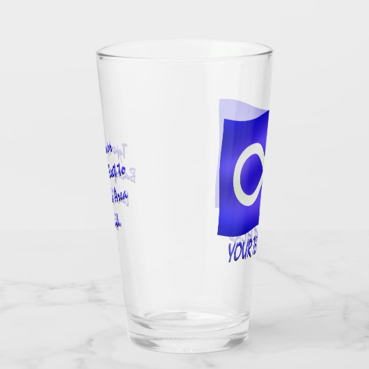 Metis Flag Brille Metis Art Glass Personalize Glas (Rechts)