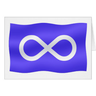 Metis Flag Card Native Art Card