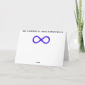 Metis Flag Card Personalized First Nations Card Karte (Rückseite)