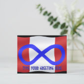 Metis Flag Einladungen Custom Metis Canada Card (Stehend Vorderseite)