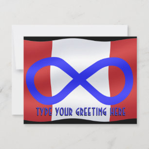 Metis Flag Einladungen Custom Metis Canada Card