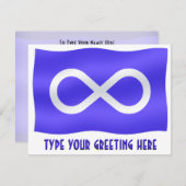 Metis Flag Einladungen Personalisiert Metis Art Ca (Vorne/Hinten)