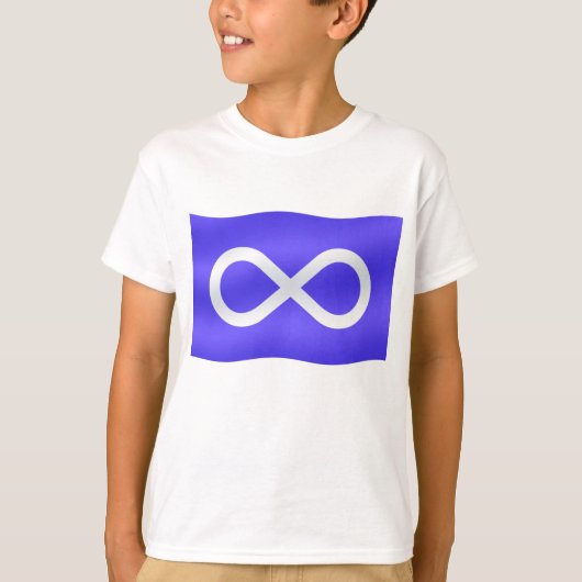 Metis Flag Kids T - Shirt First Nation Art Tee Shi (Vorderseite)