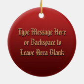 Metis Flag Ornament Personalisierte Tribal Dekorat (Hinten)