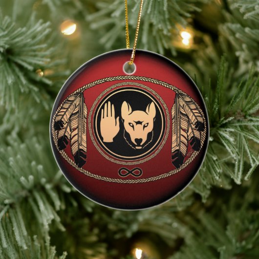 Metis Flag Ornament Personalisierte Tribal Dekorat (Baum)