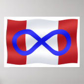 Metis Flag Poster Metis Canada Flag Souvenir Print (Vorne)
