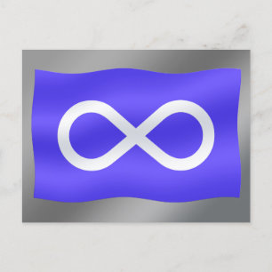 Metis Flag Postkarten Buffalo Erste Nationen Karte