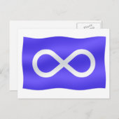 Metis Flag Postkarten Buffalo Erste Nationen Karte (Vorne/Hinten)